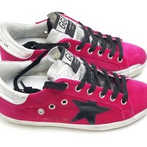 SOLD Golden goose pink velvet size 36